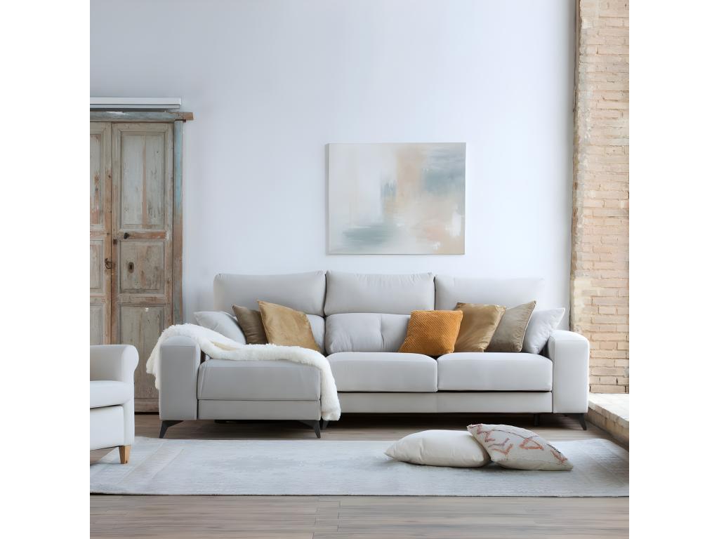 Canapé beige, 280 x 152 x 105 cm