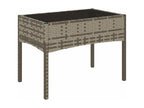 Ensemble de mobilier de jardin noir, 70 x 70 x 30 cm
