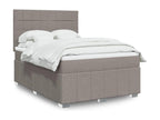 Matelas en tissu taupe, 200 x 144 x 150,5 cm