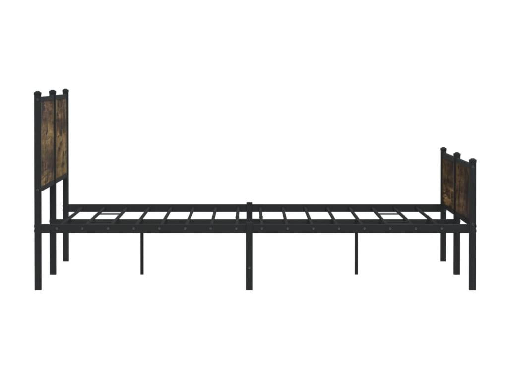 Matelas en métal marron, 207 x 187 x 91,5 cm