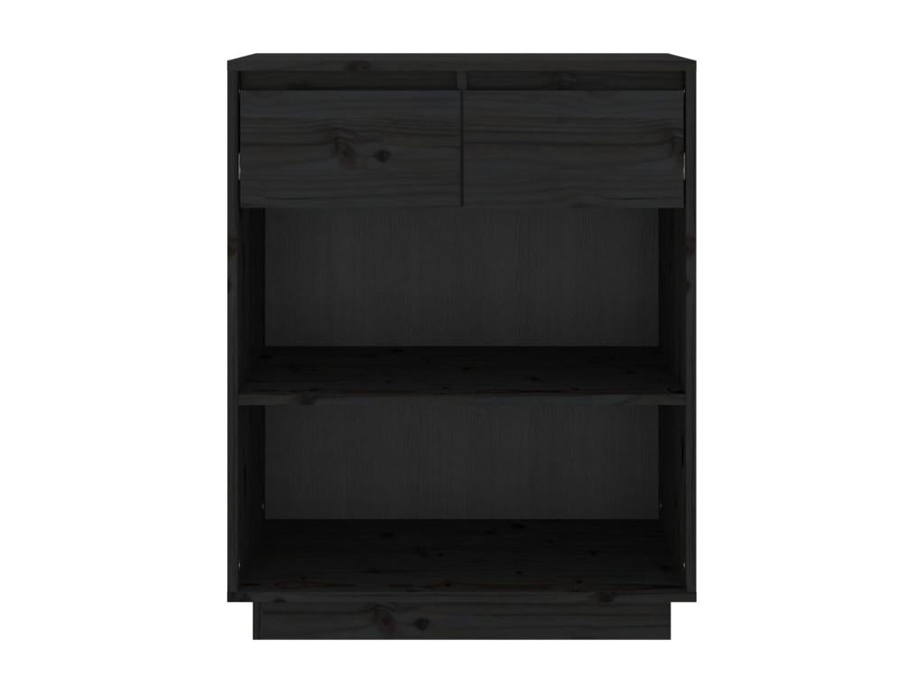 Armoire en pin noir, 60 x 34 x 75 cm