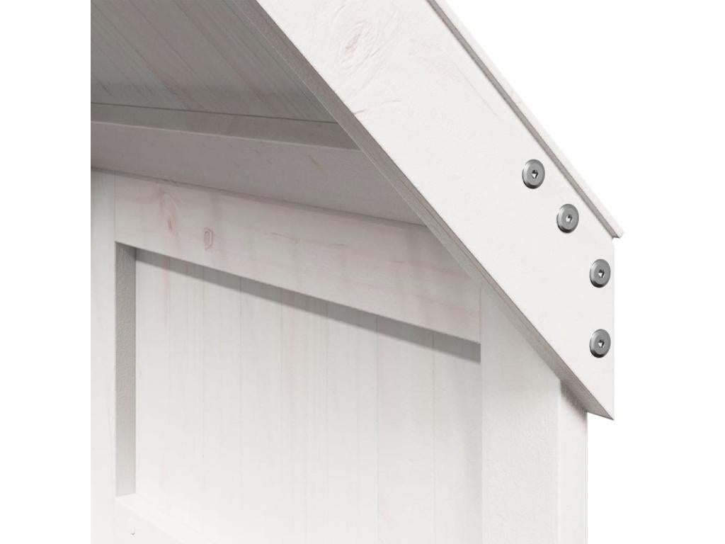 Matelas en bois de pin blanc, 195,5 x 80,5 x 89 cm