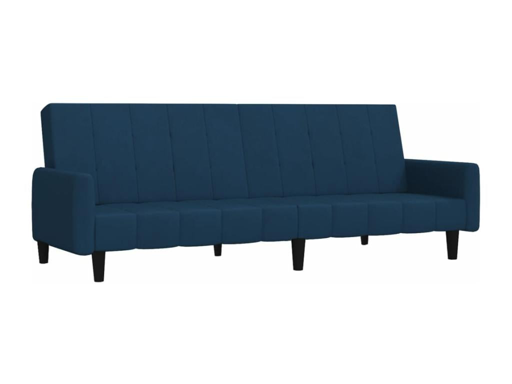 Cadre de lit bleu, 220 x 84,5 x 69 cm