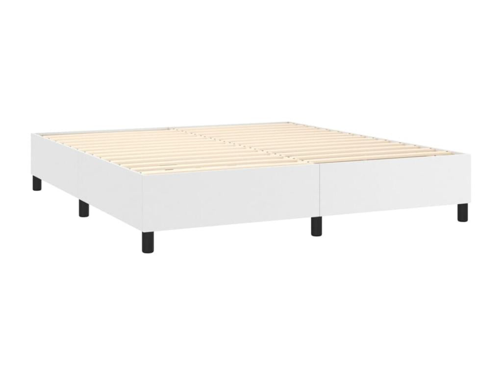 Matelas blanc avec éclairage LED, 203 x 180 x 118 cm