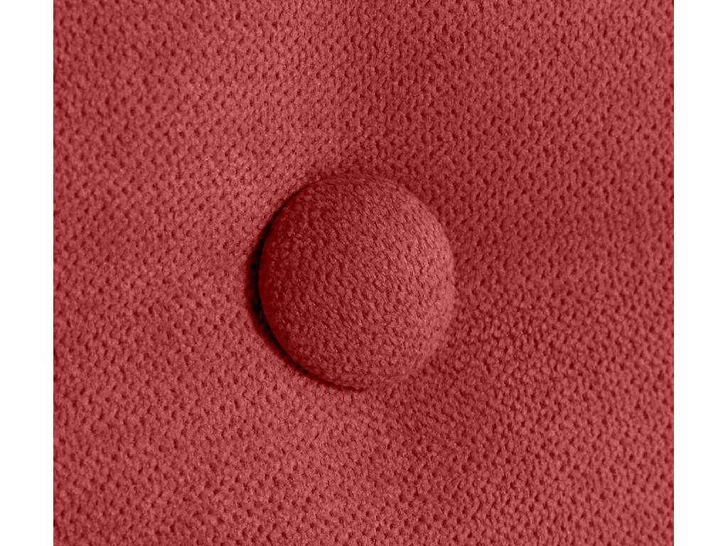 Cadre de lit en tissu rouge, 145 x 4 x 50 cm