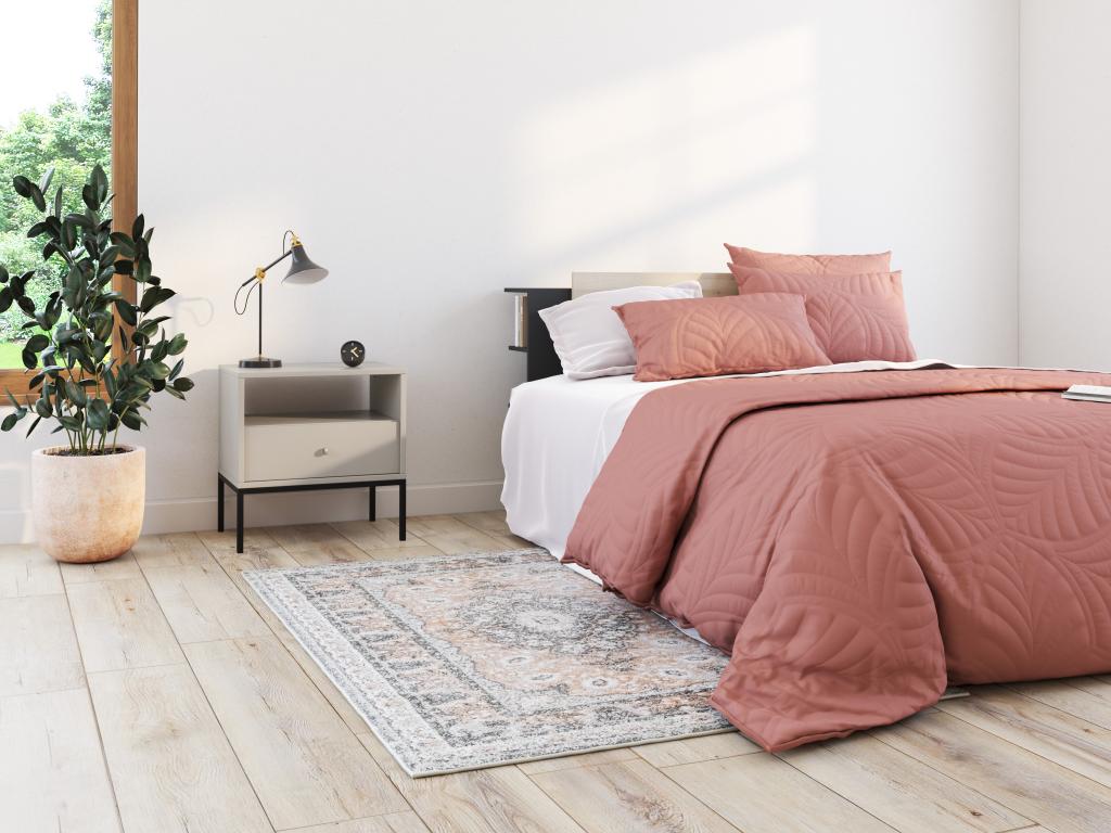 Meuble beige pour la maison, 1 tiroir, 54 x 39 x 56 cm