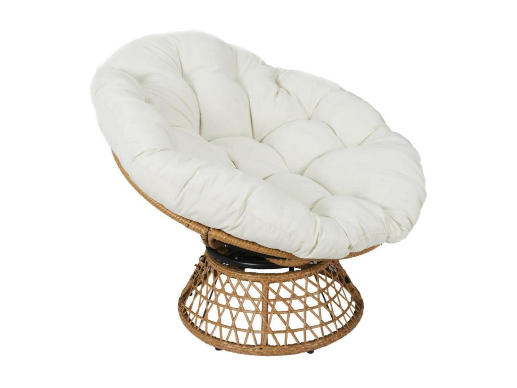 Fauteuil d'appoint blanc, 77 x 86 x 96 cm