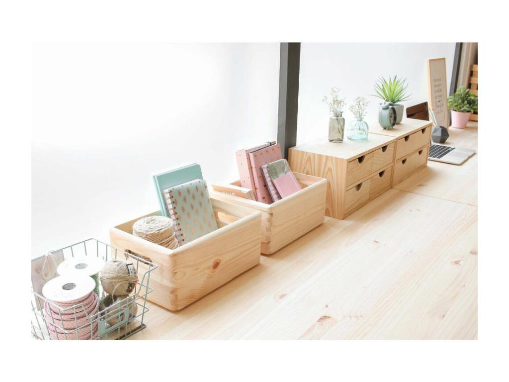 Meuble beige avec rangement, 60 x 40 x 23 cm