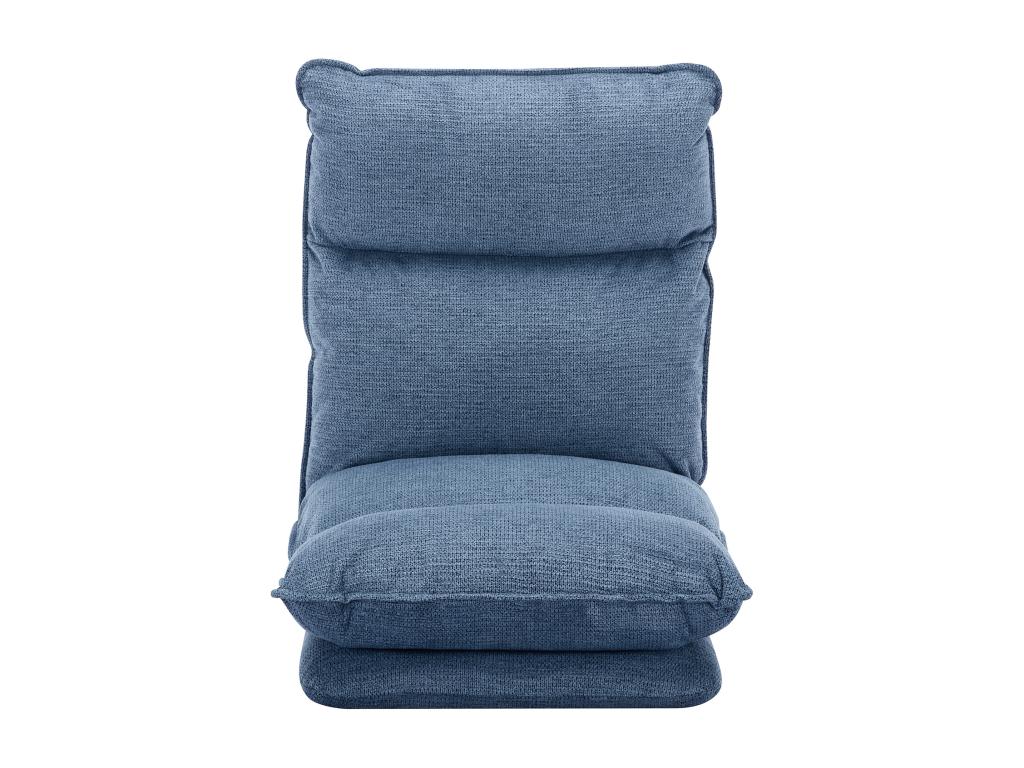 Fauteuil d'appoint en tissu bleu, 57 x 75,5 x 71 cm