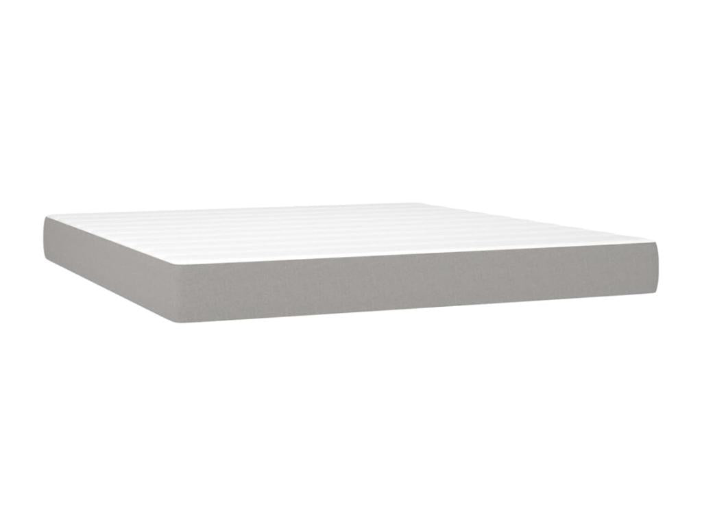 Matelas gris avec éclairage LED, 203 x 180 x 88 cm