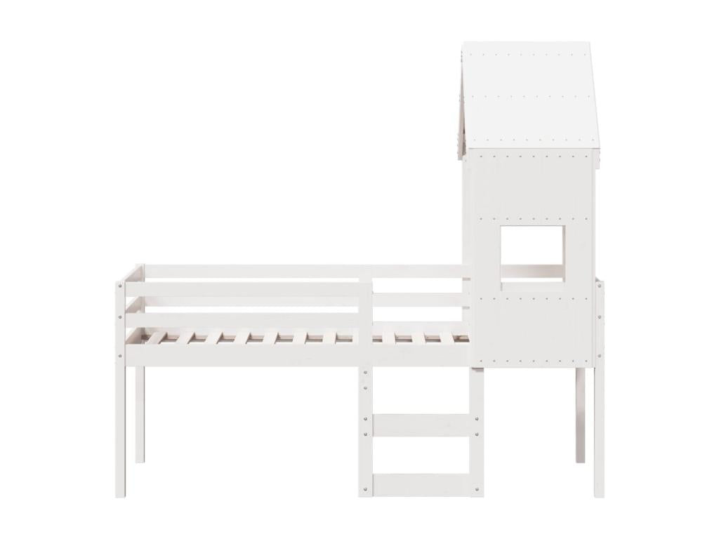 Matelas en bois de pin blanc, 195,5 x 80,5 x 89 cm
