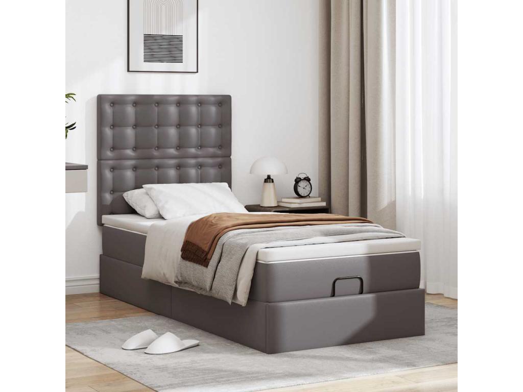 Matelas gris, 203 x 80 x 128 cm
