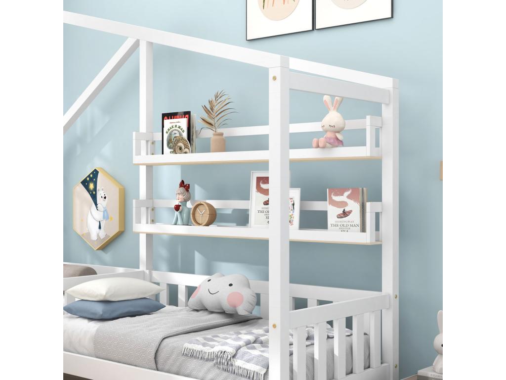 Étagère en pin blanc, 234 x 208 x 183 cm