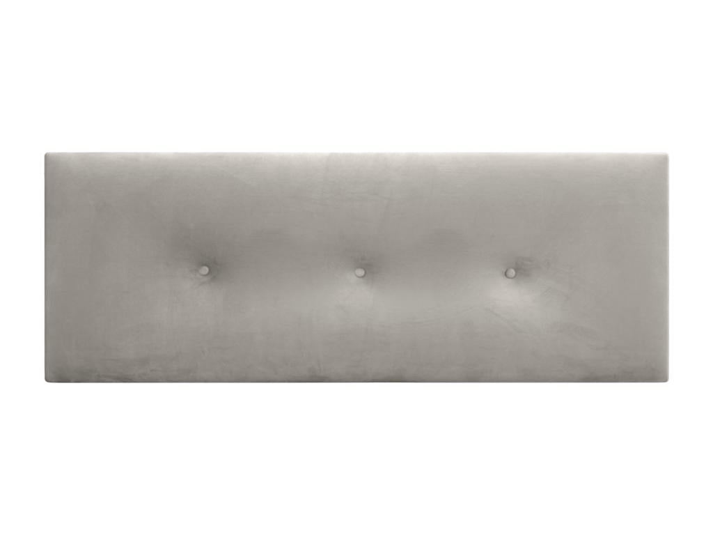 Cadre de lit en velours beige, 160 x 8 x 60 cm