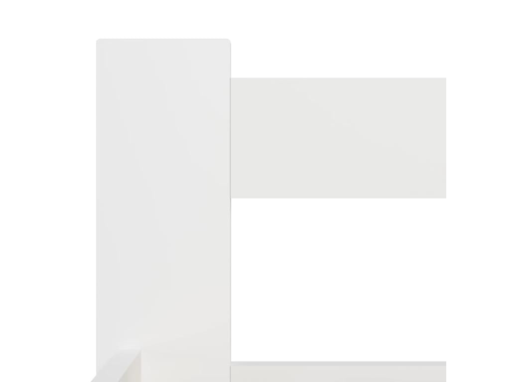 Cadre de lit en pin blanc, 204 x 167 x 55 cm