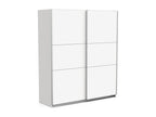 Armoire blanche 2 portes, 178 x 60 x 203 cm