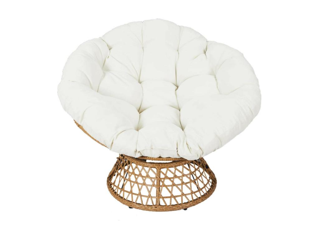 Fauteuil d'appoint blanc, 77 x 86 x 96 cm