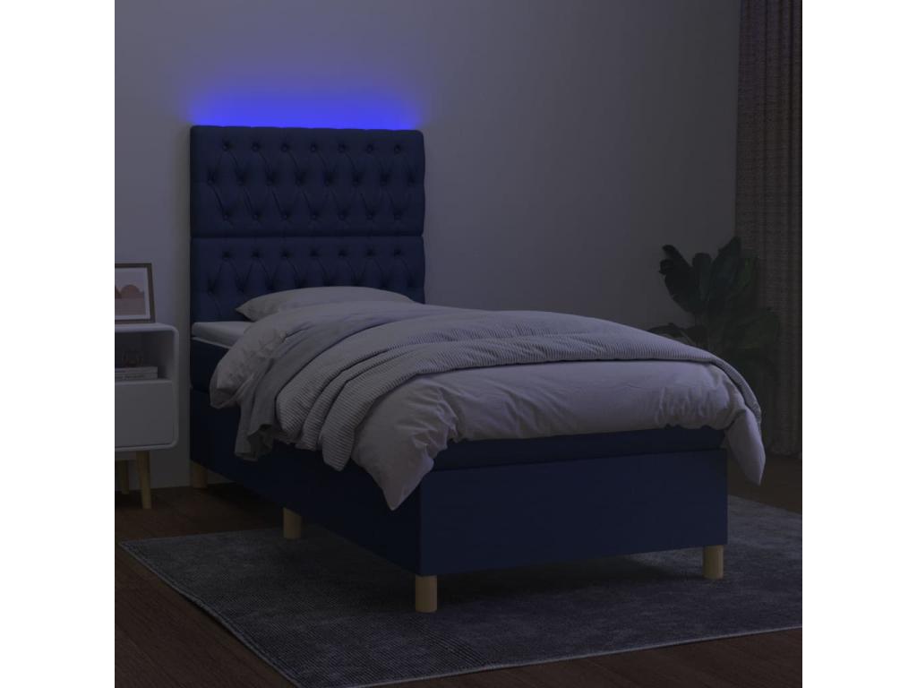 Matelas en tissu avec éclairage LED, 203 x 90 x 128 cm