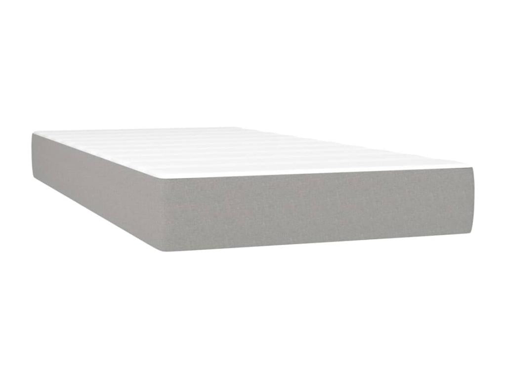 Matelas en tissu gris, 203 x 83 x 128 cm