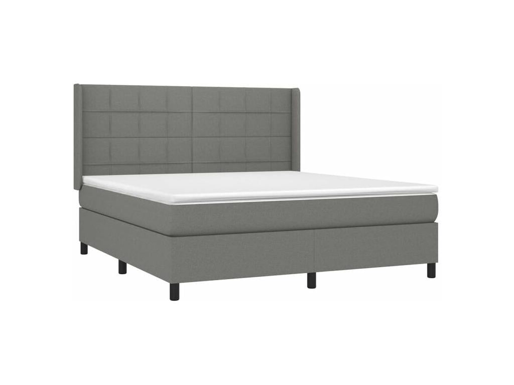 Matelas en tissu blanc, 203 x 163 x 118 cm