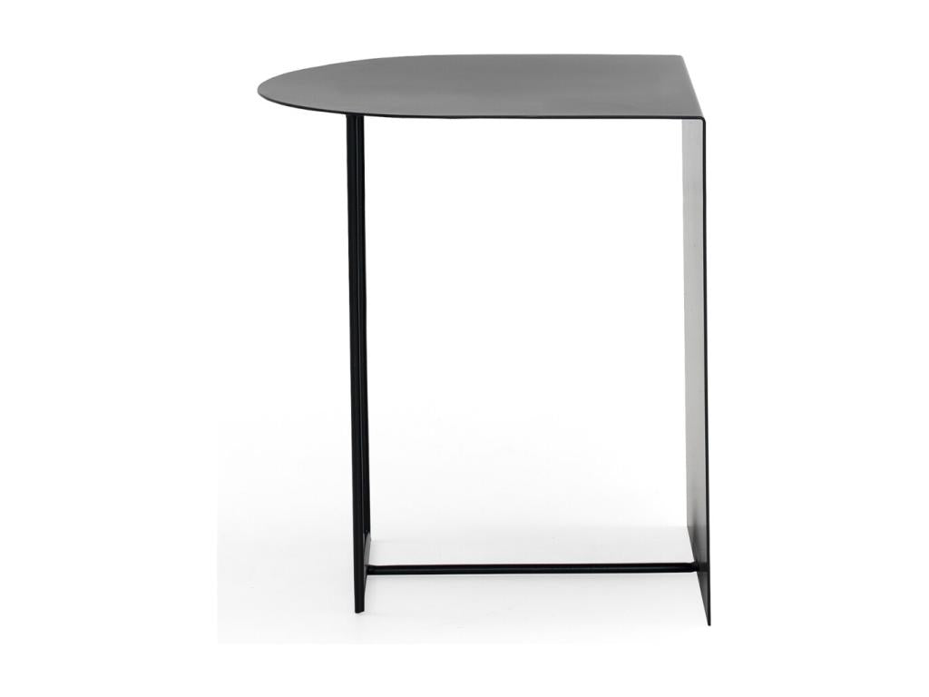Table d'appoint en métal noir, 45 x 45 x 51 cm