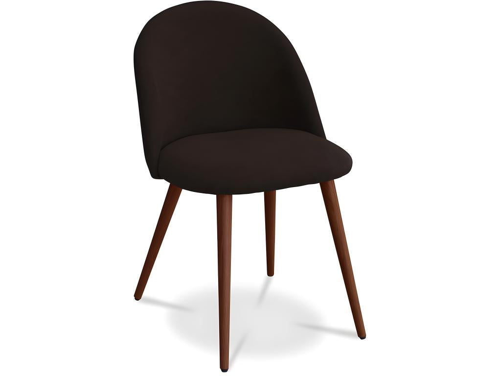 Chaise de salle à manger en tissu marron, 57 x 50 x 79 cm