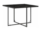 Ensemble de mobilier de jardin noir 9 pièces avec coussins, 55 x 69 x 62 cm