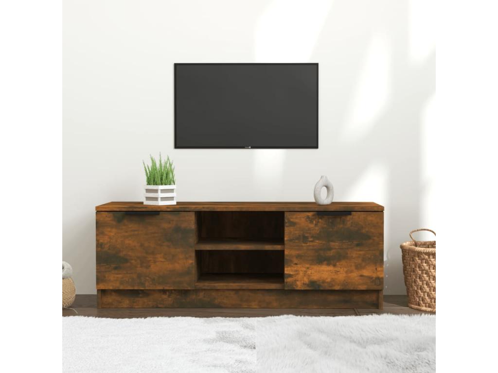 Meuble TV marron, 102 x 35 x 36,5 cm