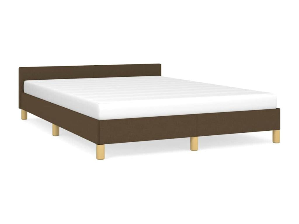 Matelas en tissu marron, 203 x 146 x 50 cm