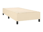 Matelas en tissu crème, 100 x 200 x 20 cm