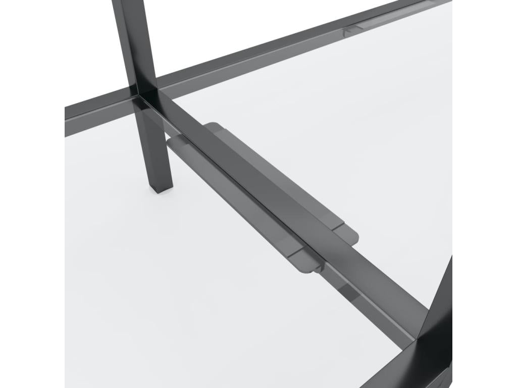 Table en verre transparent, 160 x 35 x 75,5 cm