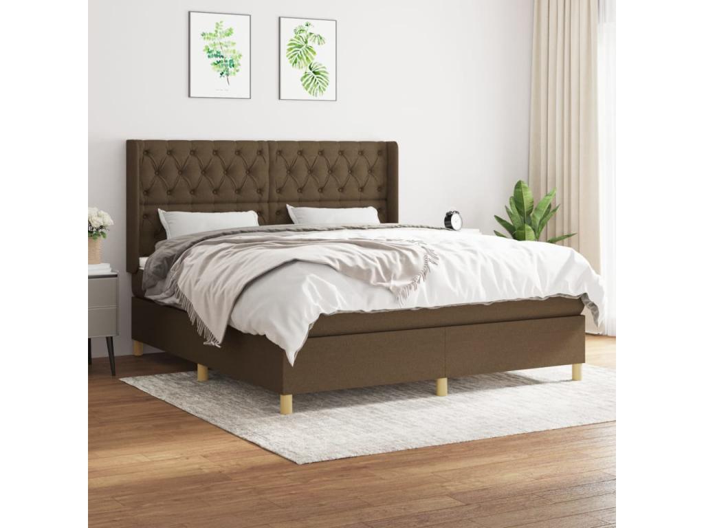 Matelas marron, 203 x 163 x 128 cm