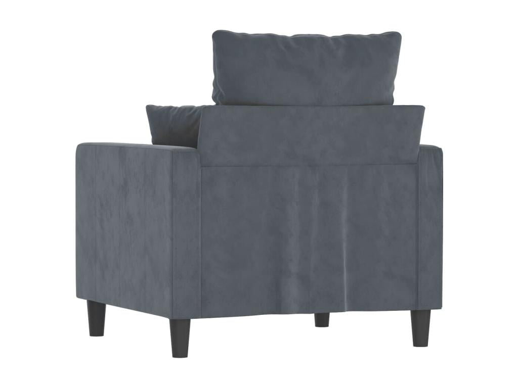 Fauteuil d'appoint gris, 78 x 77 x 80 cm
