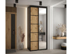 Armoire noire 2 portes, 110 x 45 x 235 cm