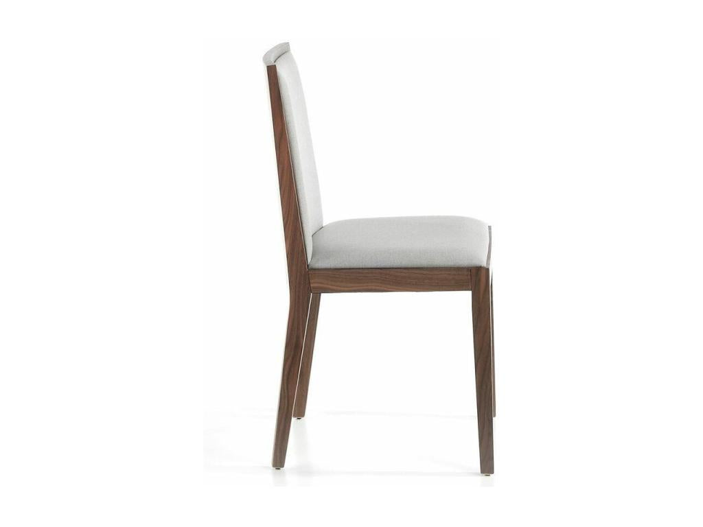 Chaise en tissu beige, 45 x 49 x 88 cm