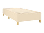 Matelas en tissu crème, 90 x 200 x 20 cm