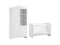 Armoire blanche 2 portes, 124,4 x 76 x 87 cm