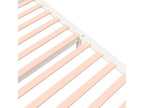 Cadre de lit en bois massif blanc, 195,5 x 140,5 x 31 cm