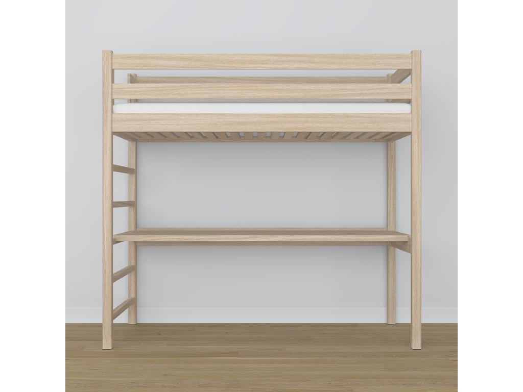 Cadre de lit beige, 188 x 98 x 195 cm