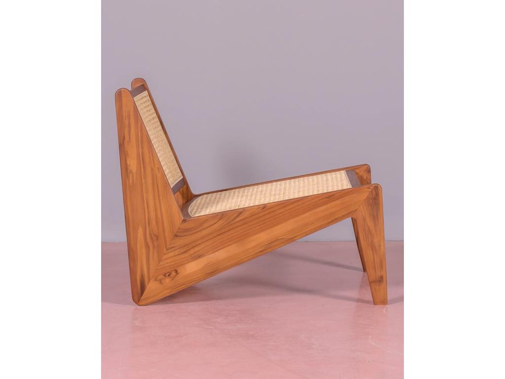 Fauteuil d'appoint naturel, 60 x 71 x 57 cm