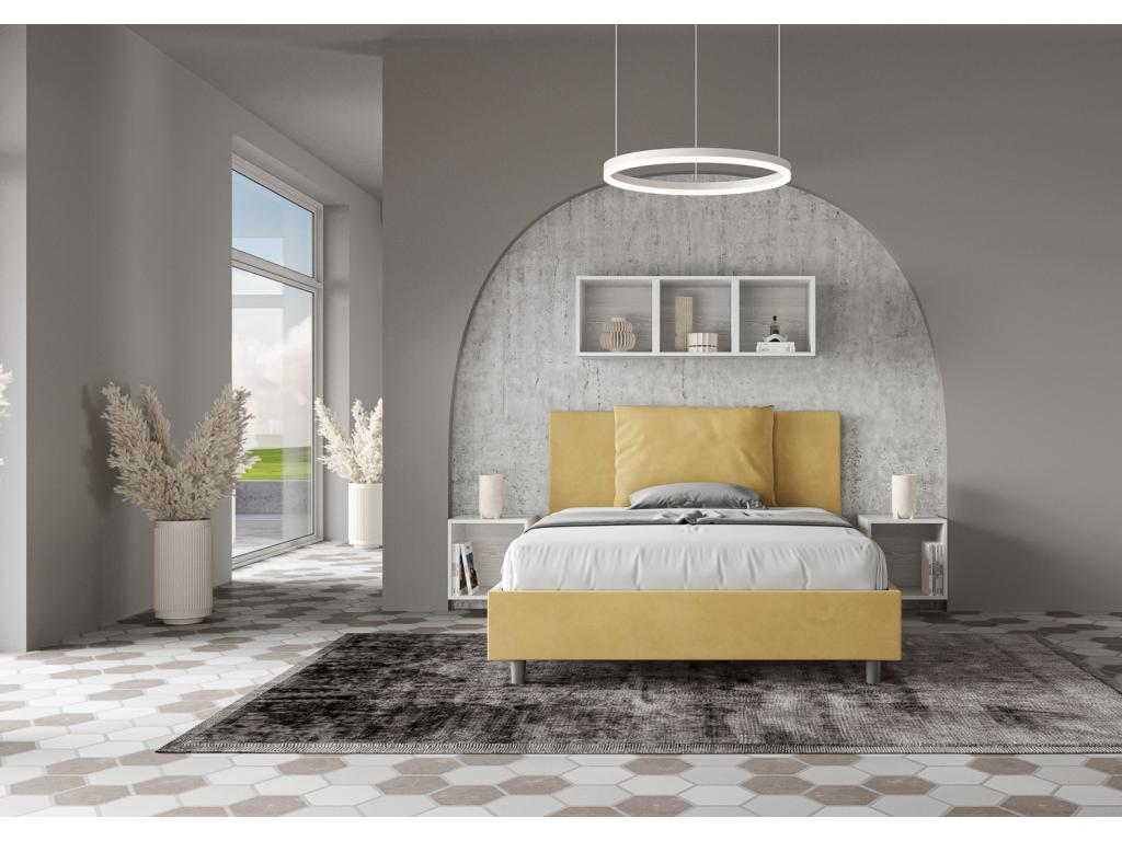 Sommier jaune, 155 x 212 x 110 cm