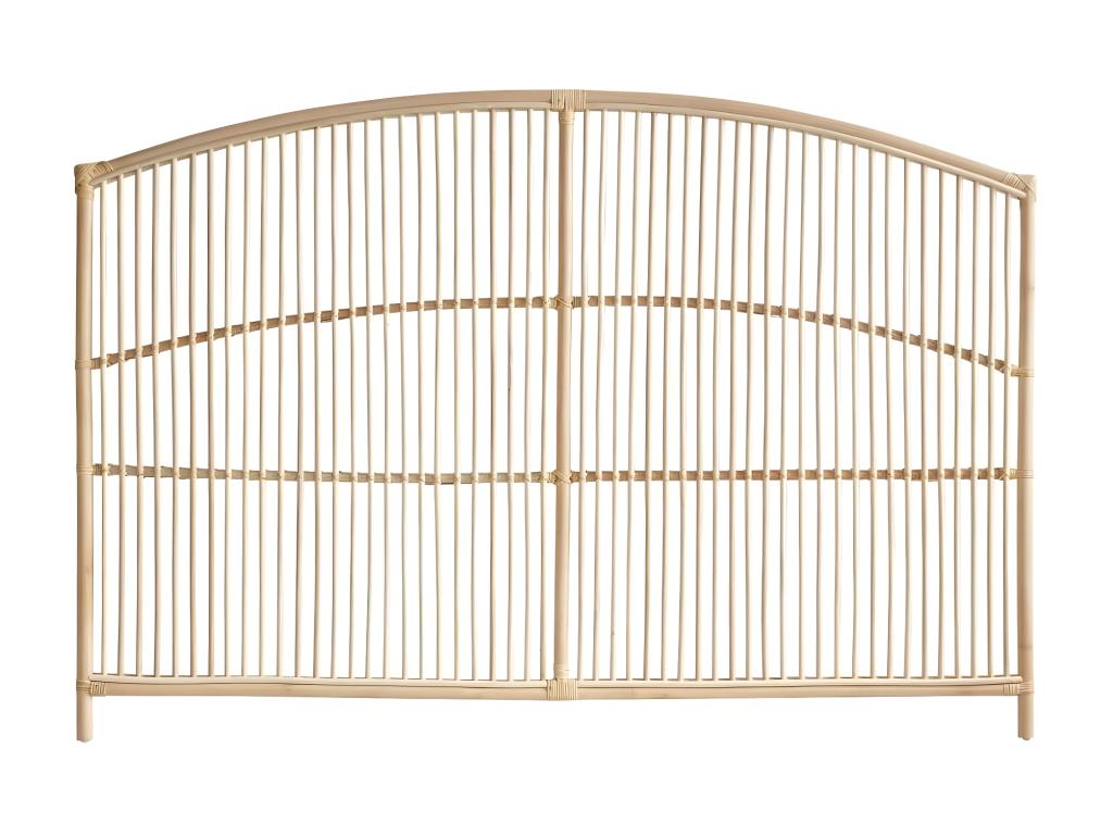 Cadre de lit naturel, 185 x 185 x 125 cm