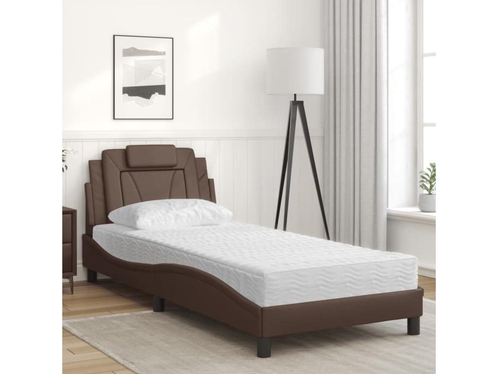 Matelas marron, 218 x 95 x 74,5 cm