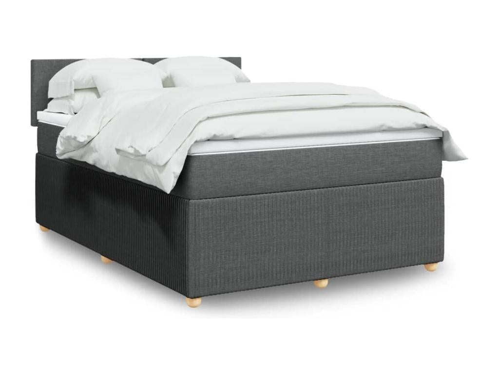 Matelas en tissu gris, 200 x 144 x 100,5 cm