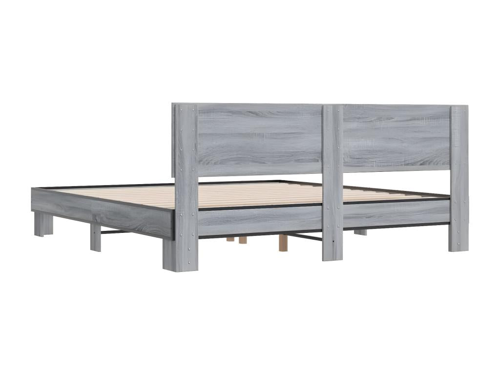 Matelas gris, 204,5 x 203 x 81 cm