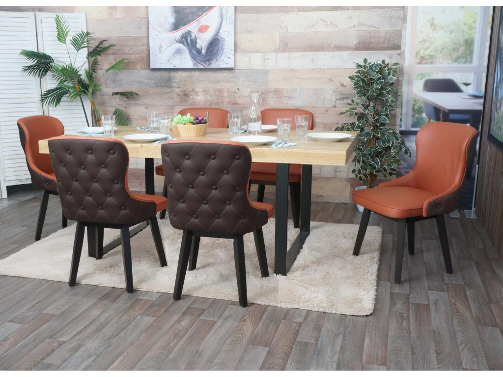 Chaise de salle à manger en terre cuite, 4928 x 2706 x 3668 cm