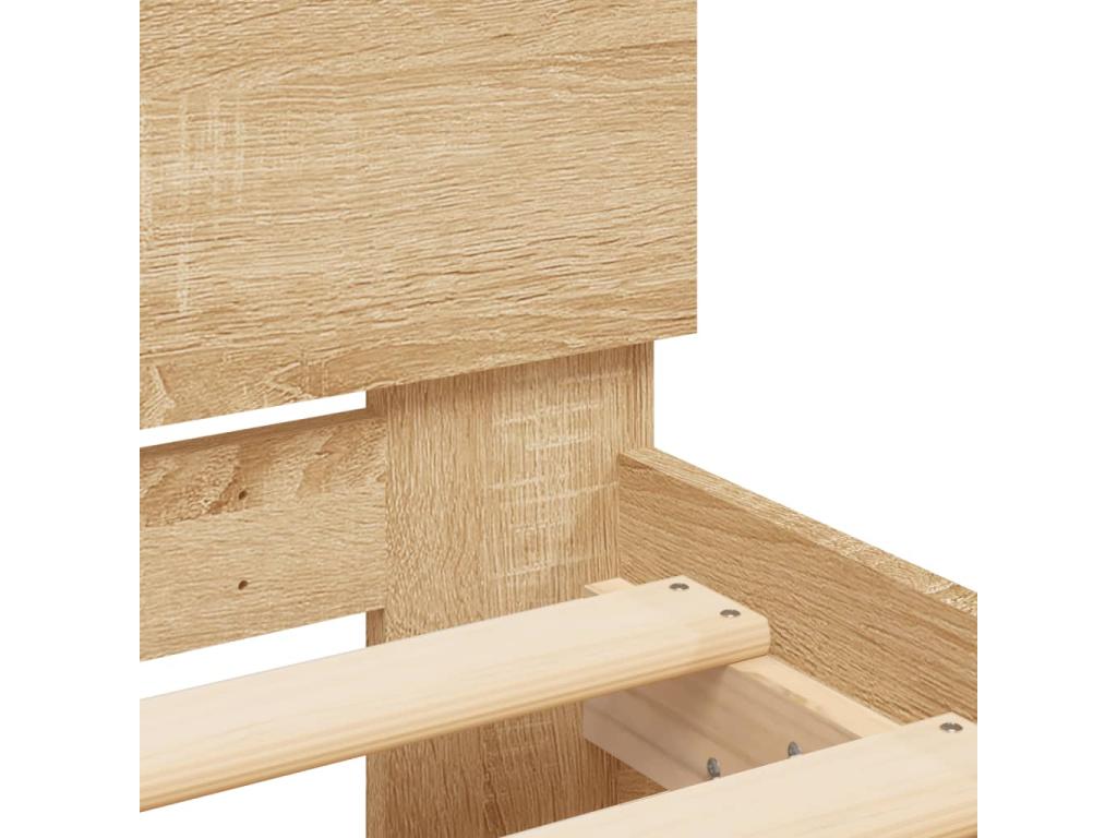 Matelas marron, 203 x 205 x 70 cm