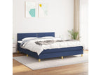 Matelas en tissu bleu, 203 x 160 x 88 cm