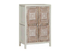 Buffet beige 2 portes, 80 x 40 x 115 cm