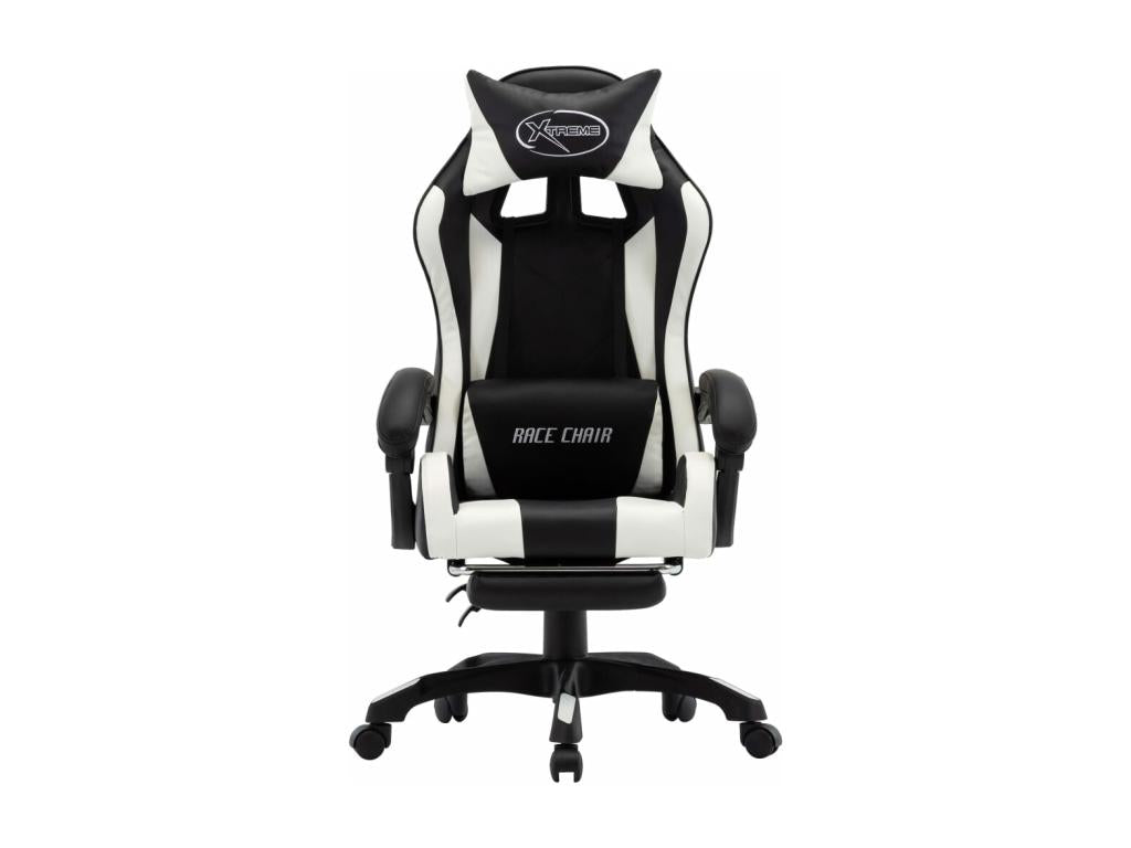 Fauteuil d'appoint en cuir noir, 64 x 65 x 119 cm